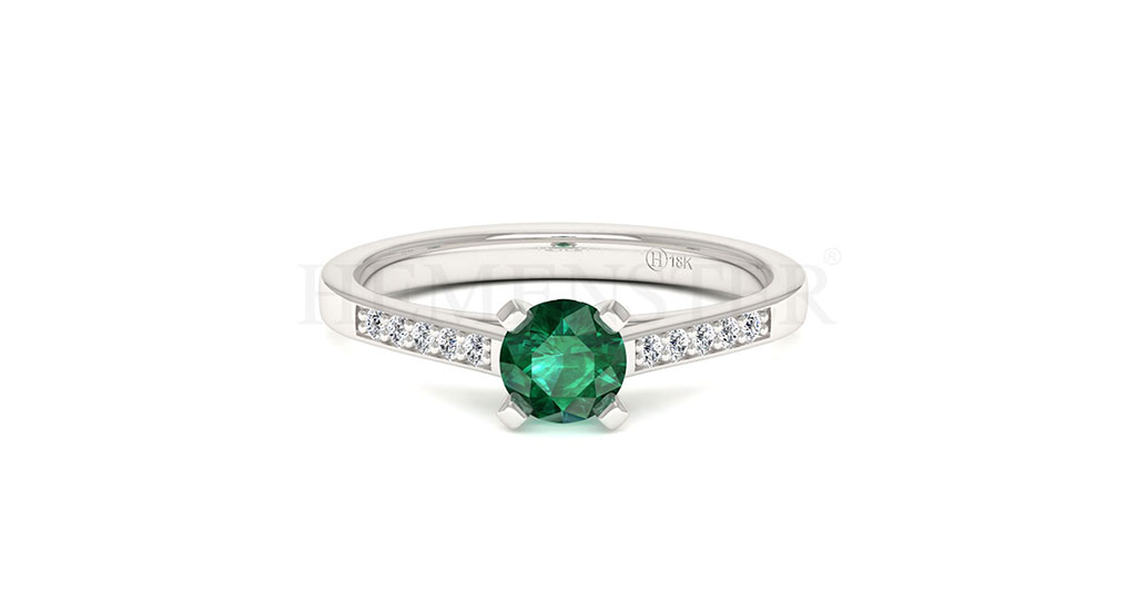 Anillos de compromiso con gemas de color