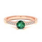 Anillos de compromiso con gemas de color