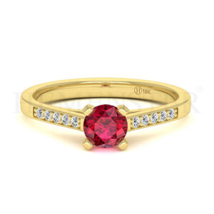 Anillos de compromiso con gemas de color
