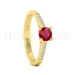 Anillos de compromiso con gemas de color