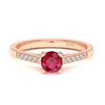Anillos de compromiso con gemas de color