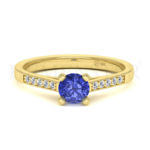 Anillos de compromiso con gemas de color