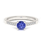 Anillos de compromiso con gemas de color