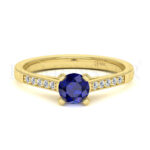 Anillos de compromiso con gemas de color