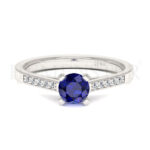 Anillos de compromiso con gemas de color