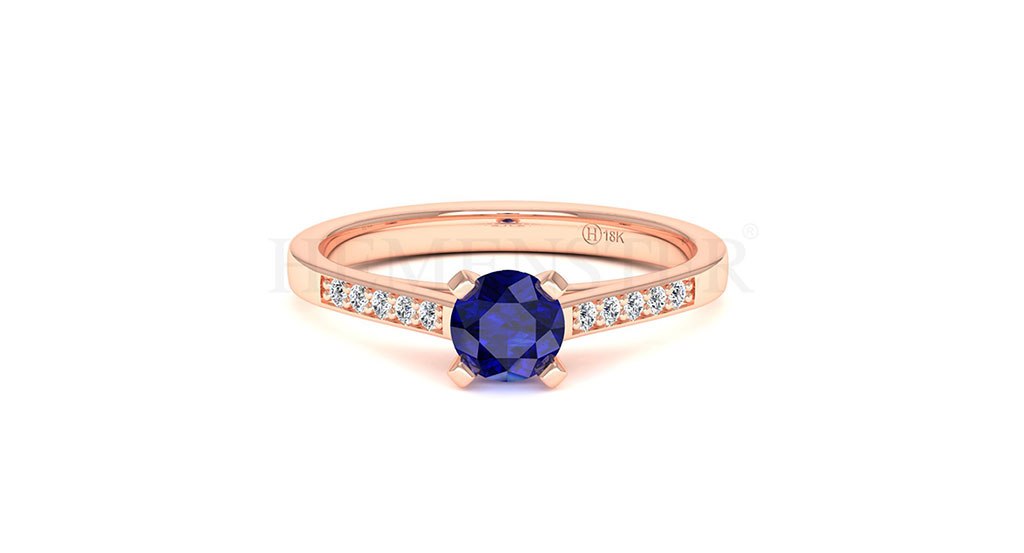 Anillos de compromiso con gemas de color