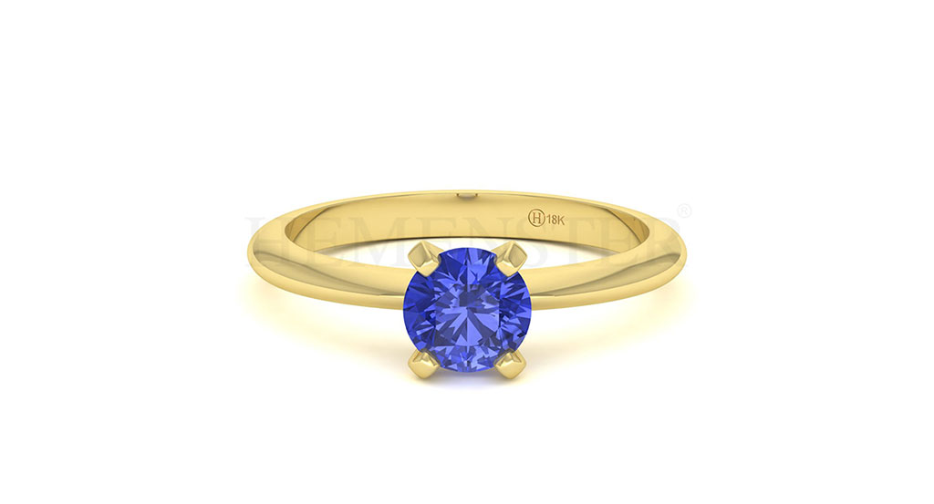 Anillos de compromiso con gemas de color
