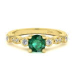 Anillos de compromiso con gemas de color