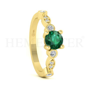 Anillos de compromiso con gemas de color