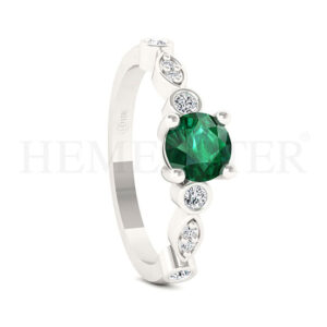 Anillos de compromiso con gemas de color