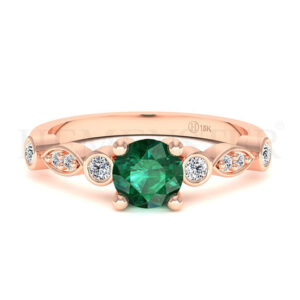 Anillos de compromiso con gemas de color