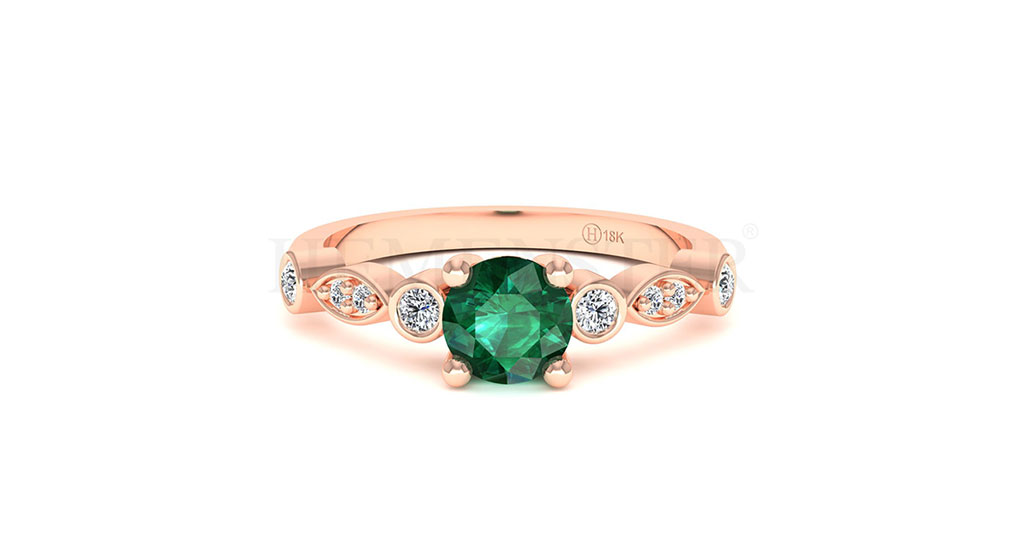 Anillos de compromiso con gemas de color