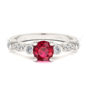 Anillos de compromiso con gemas de color