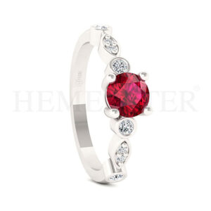 Anillos de compromiso con gemas de color