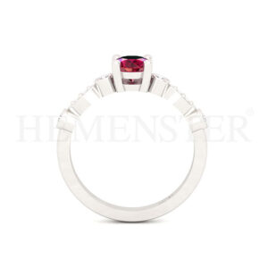 Anillos de compromiso con gemas de color