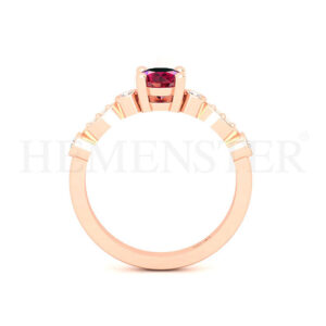 Anillos de compromiso con gemas de color