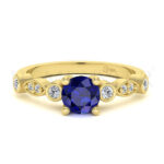 Anillos de compromiso con gemas de color