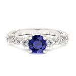 Anillos de compromiso con gemas de color