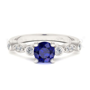 Anillos de compromiso con gemas de color