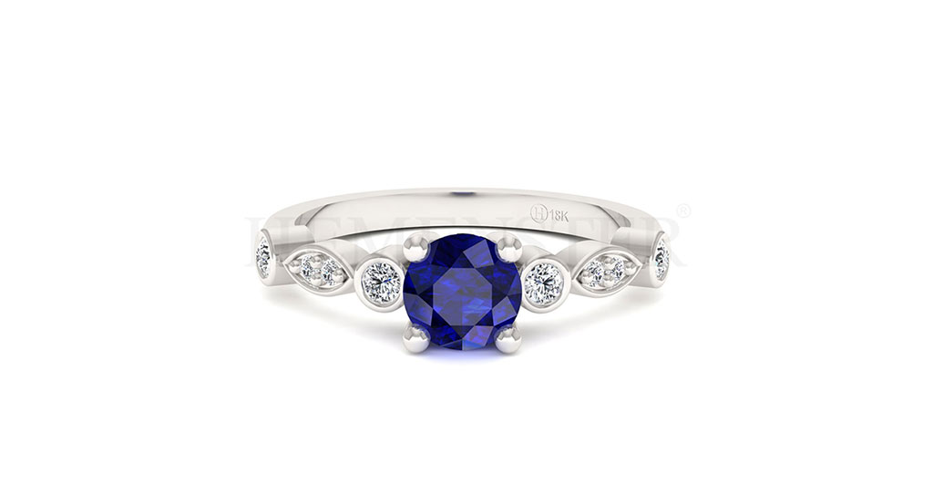 Anillos de compromiso con gemas de color