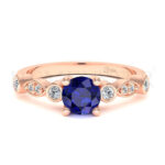 Anillos de compromiso con gemas de color