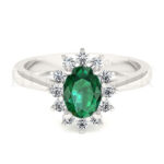 Anillos de compromiso con gemas de color