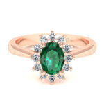 Anillos de compromiso con gemas de color