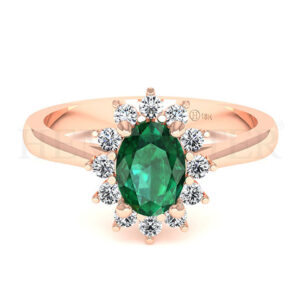 Anillos de compromiso con gemas de color