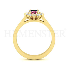 Anillos de compromiso con gemas de color