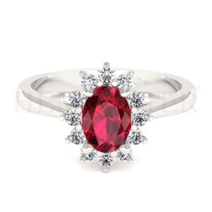 Anillos de compromiso con gemas de color