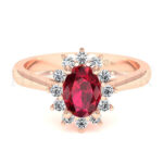Anillos de compromiso con gemas de color