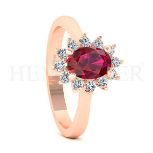 Anillos de compromiso con gemas de color