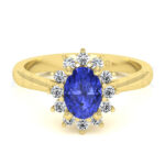 Anillos de compromiso con gemas de color