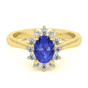 Anillos de compromiso con gemas de color