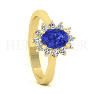 Anillos de compromiso con gemas de color