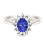 Anillos de compromiso con gemas de color
