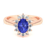 Anillos de compromiso con gemas de color