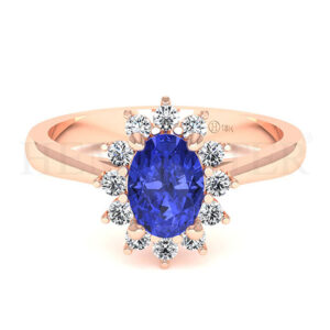 Anillos de compromiso con gemas de color