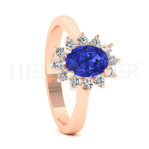 Anillos de compromiso con gemas de color