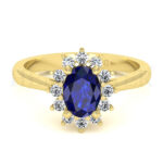 Anillos de compromiso con gemas de color