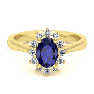 Anillos de compromiso con gemas de color