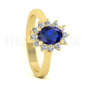 Anillos de compromiso con gemas de color