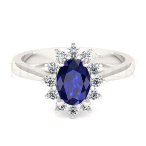 Anillos de compromiso con gemas de color