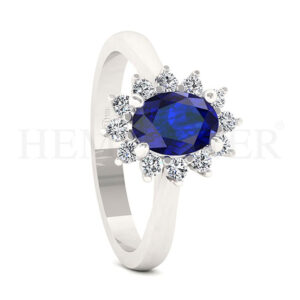 Anillos de compromiso con gemas de color