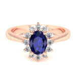 Anillos de compromiso con gemas de color