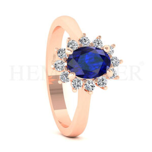 Anillos de compromiso con gemas de color