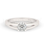 Anillos de compromiso de oro con diamantes