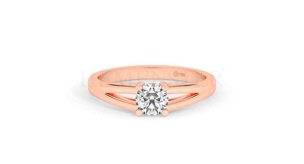 Anillos de compromiso de oro con diamantes