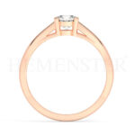Anillos de compromiso de oro con diamantes