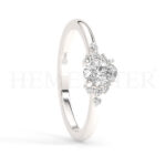 Anillos de compromiso de oro con diamantes